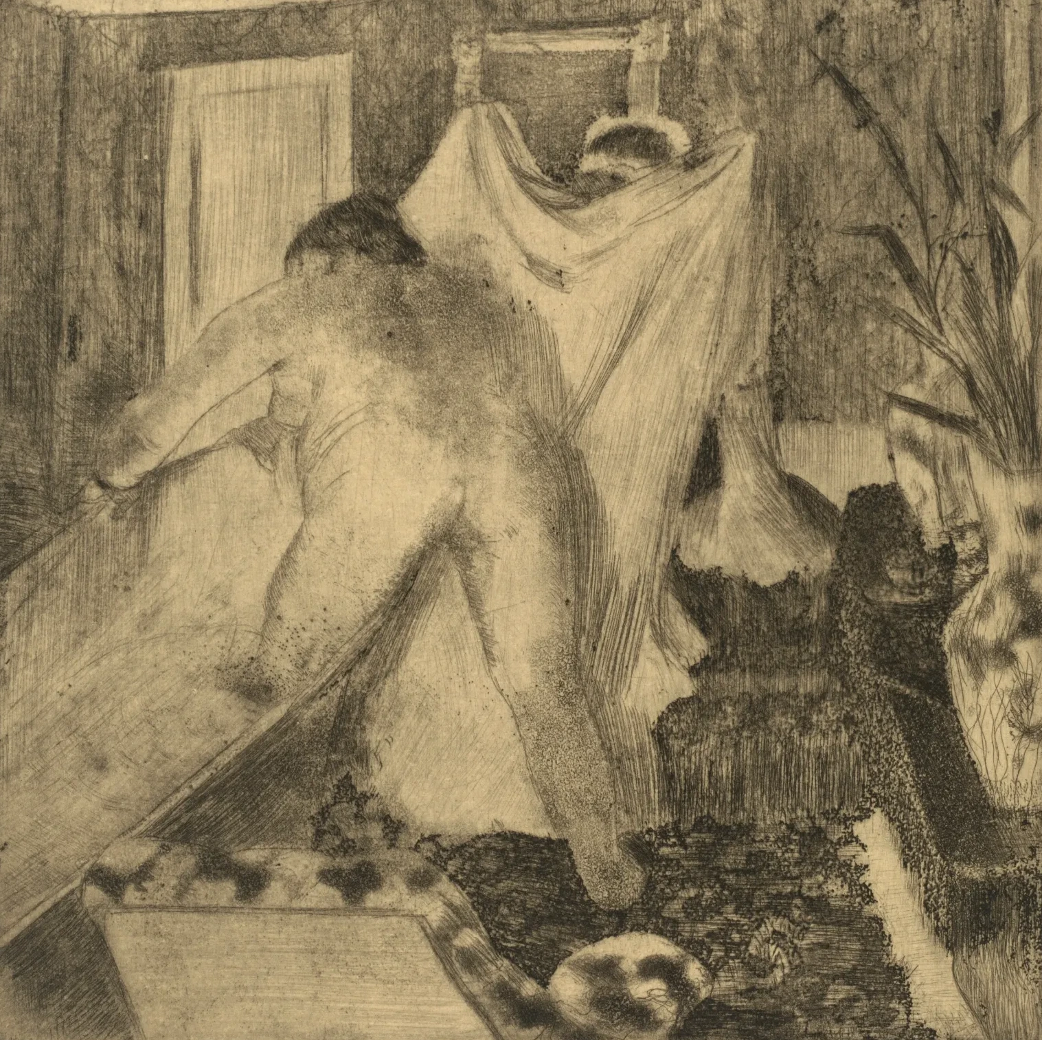 Leaving the Bath (La sortie du bain), Edgar Degas