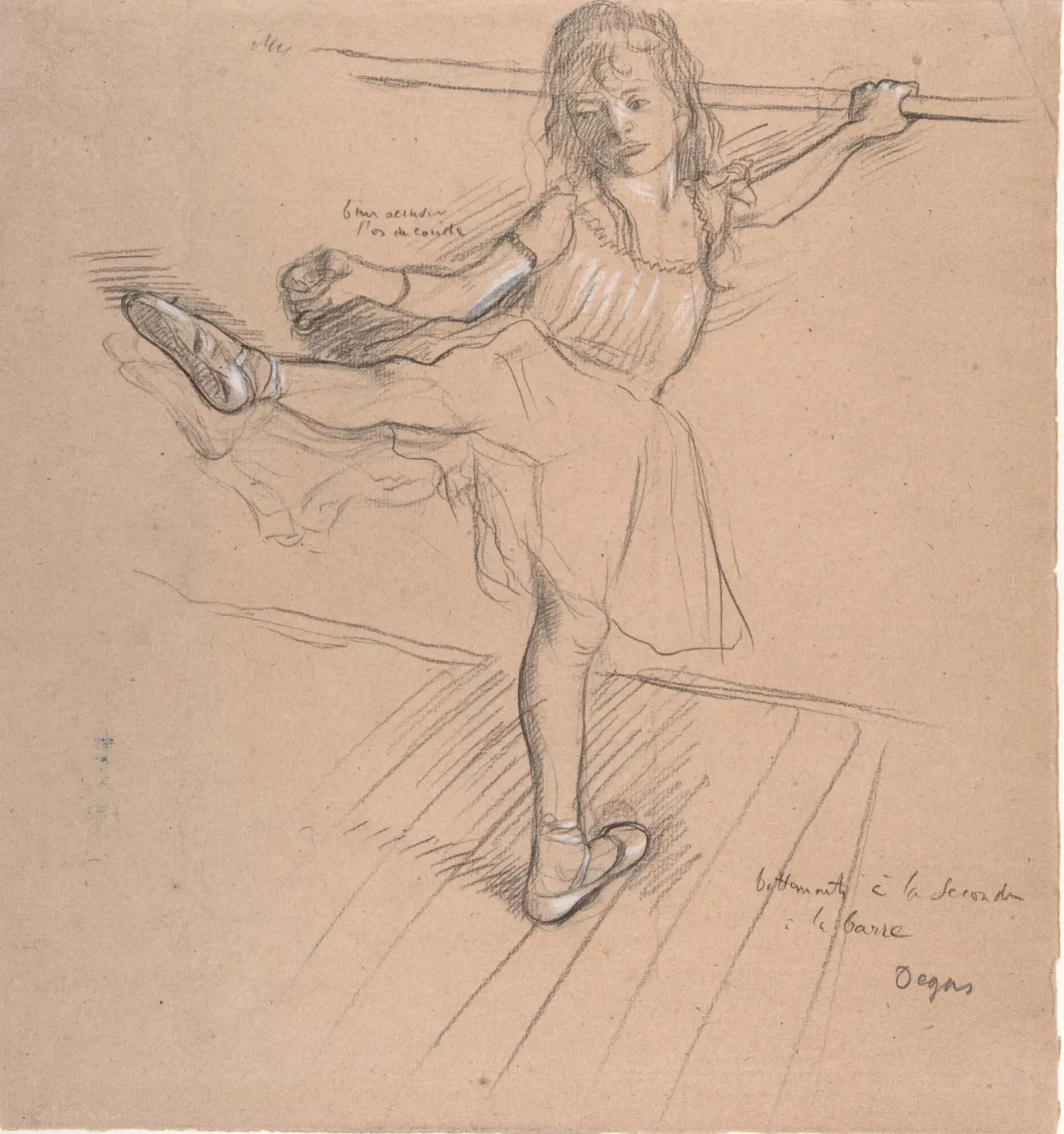 Fillette s'exerçant à la barre, Edgar Degas