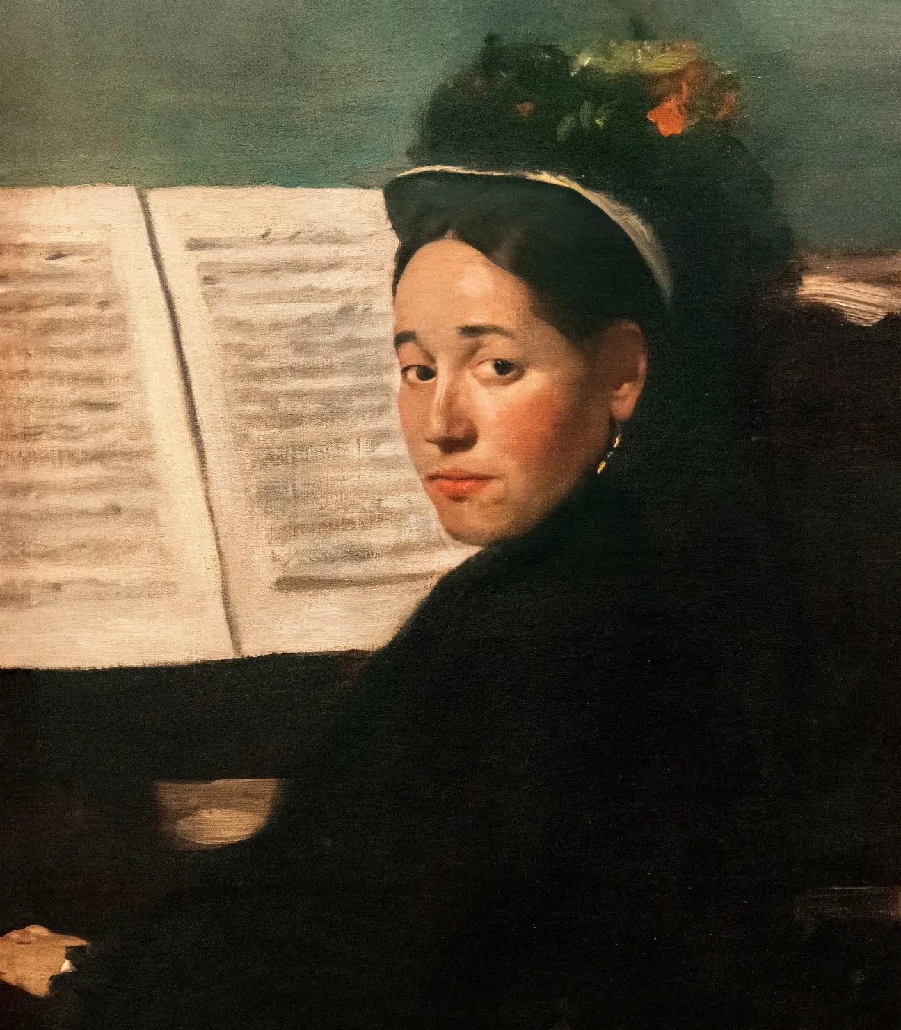Mademoiselle Dihau au piano, Edgar Degas