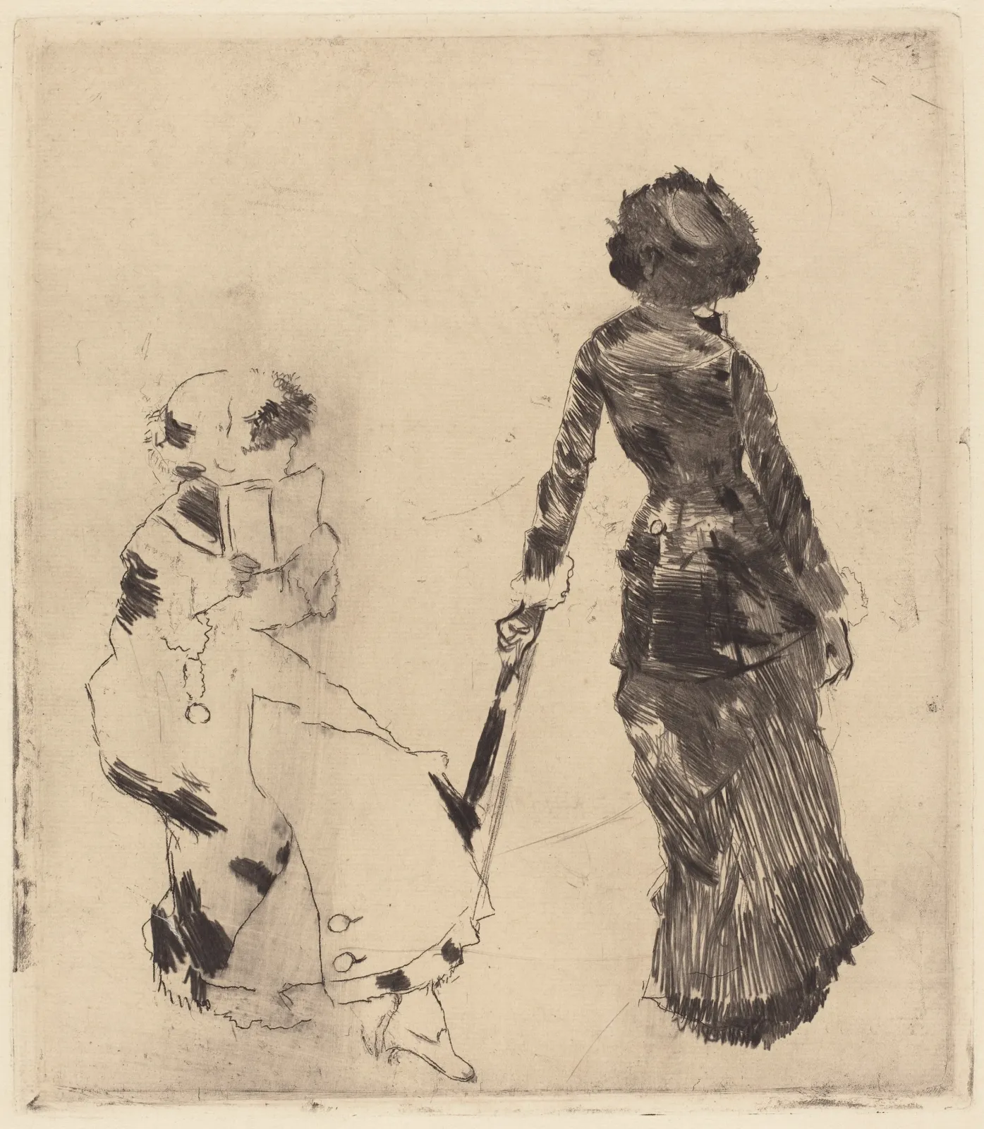 Mary Cassatt at the Louvre: The Etruscan Gallery, Edgar Degas