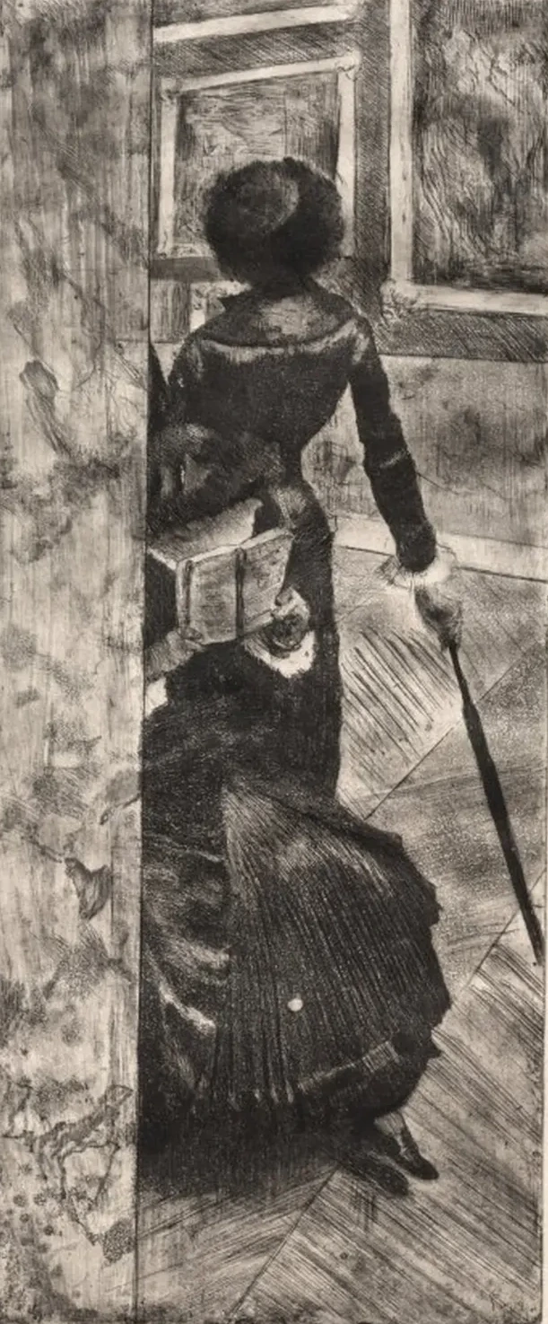 Mary Cassatt at the Louvre:  The Paintings Gallery, Edgar Degas