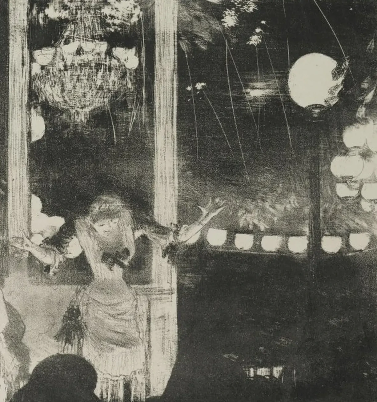 Mlle. Bécat au Café des Ambassadeurs, Edgar Degas