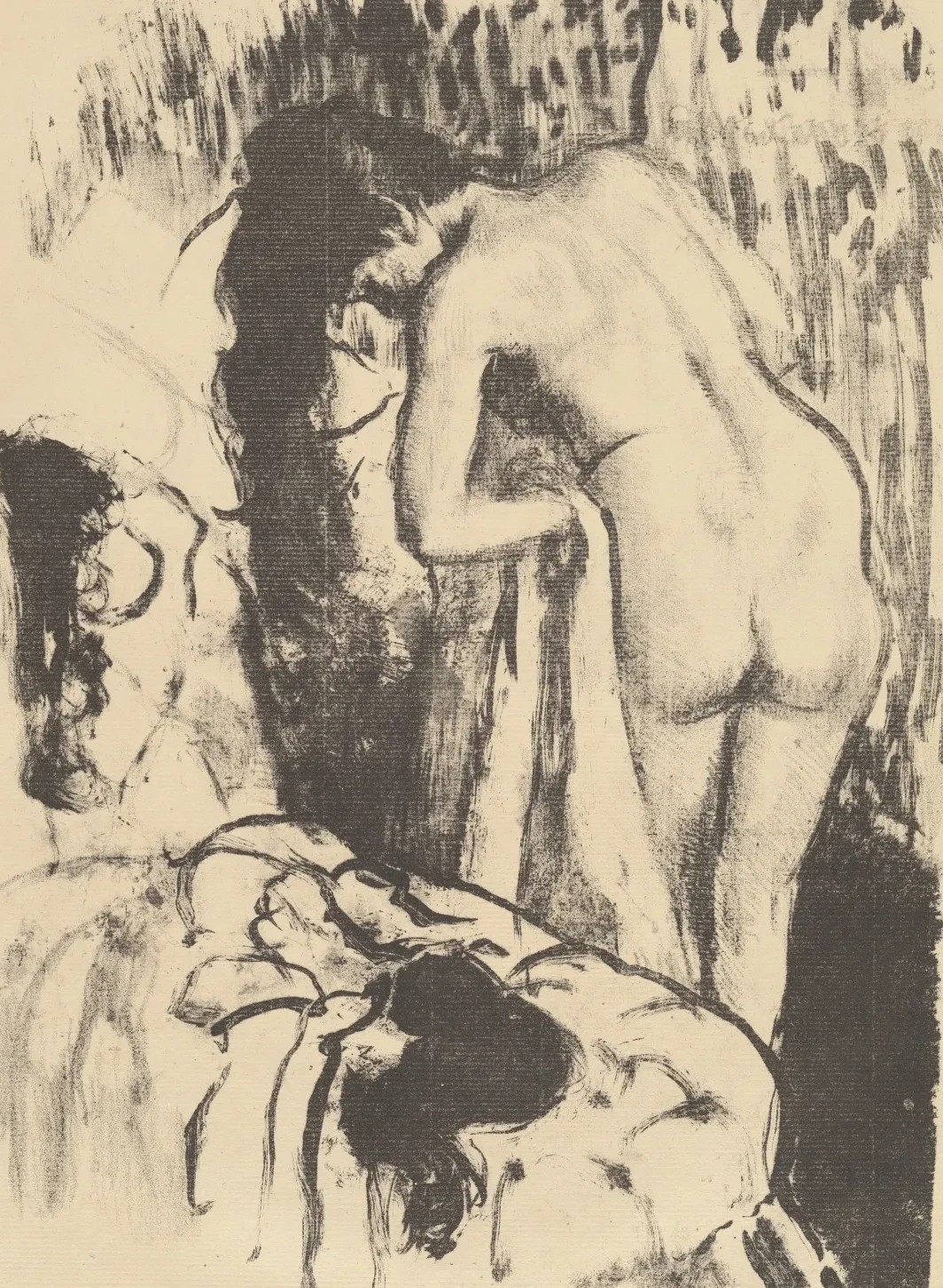 Nude Woman Standing, Drying Herself (Femme nue debout, a sa toilette), Edgar Degas