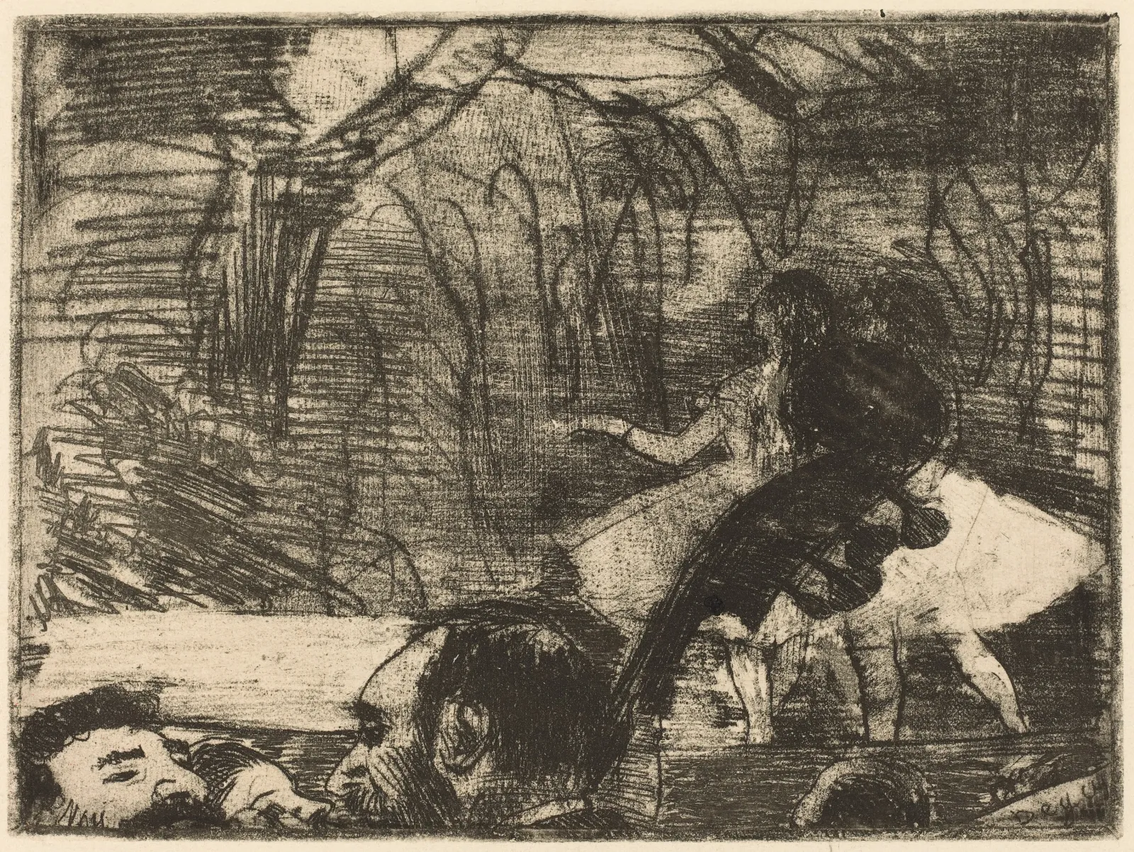 On Stage I, Edgar Degas