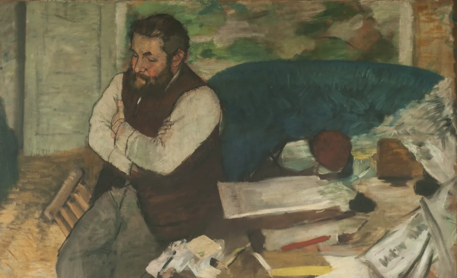 Portrait de Diego Martelli, Edgar Degas