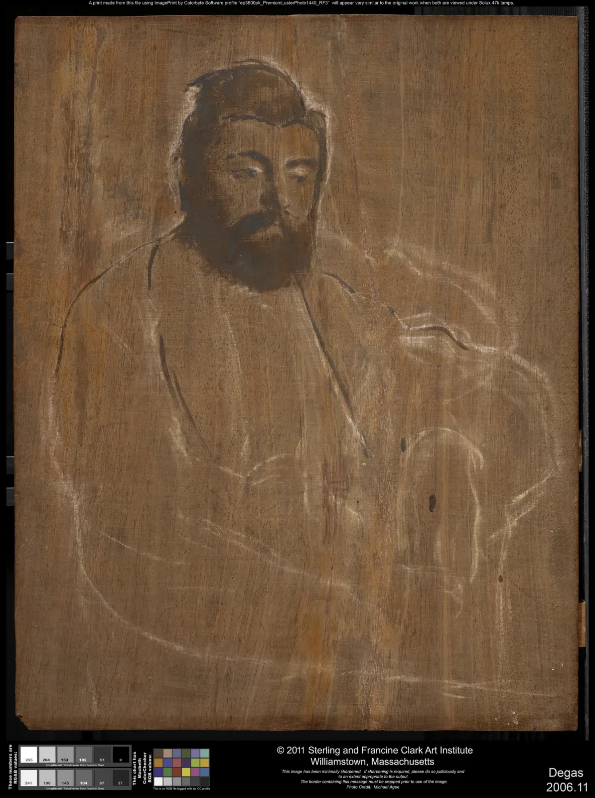 Portrait of a Man (Diego Martelli), Edgar Degas