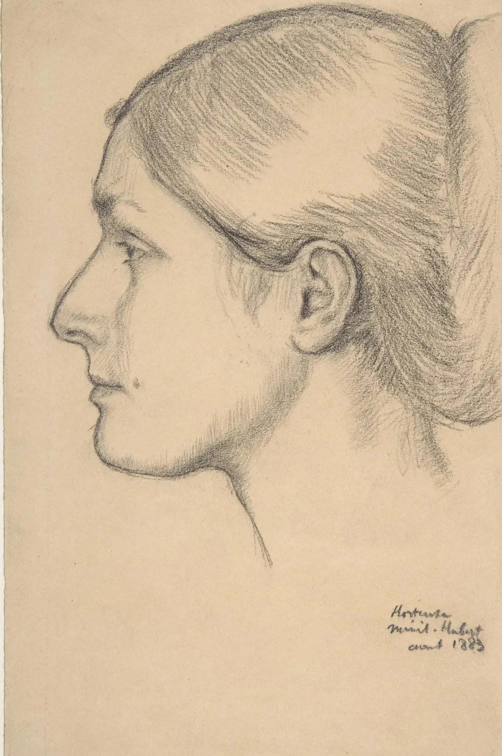 Portrait of Hortense Valpinçon (Mme. Jacques Fourchy), Edgar Degas