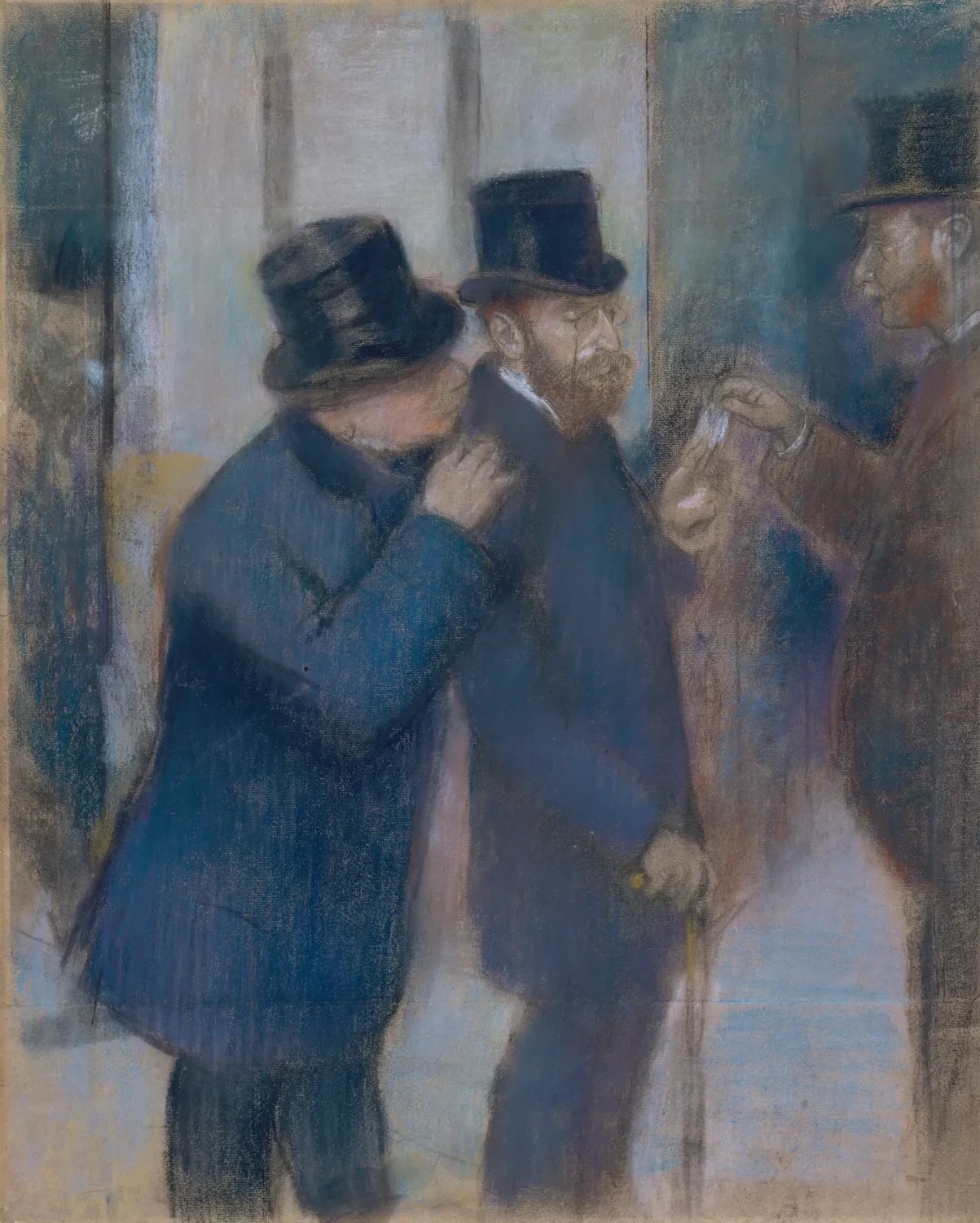 Portraits à la Bourse, Edgar Degas