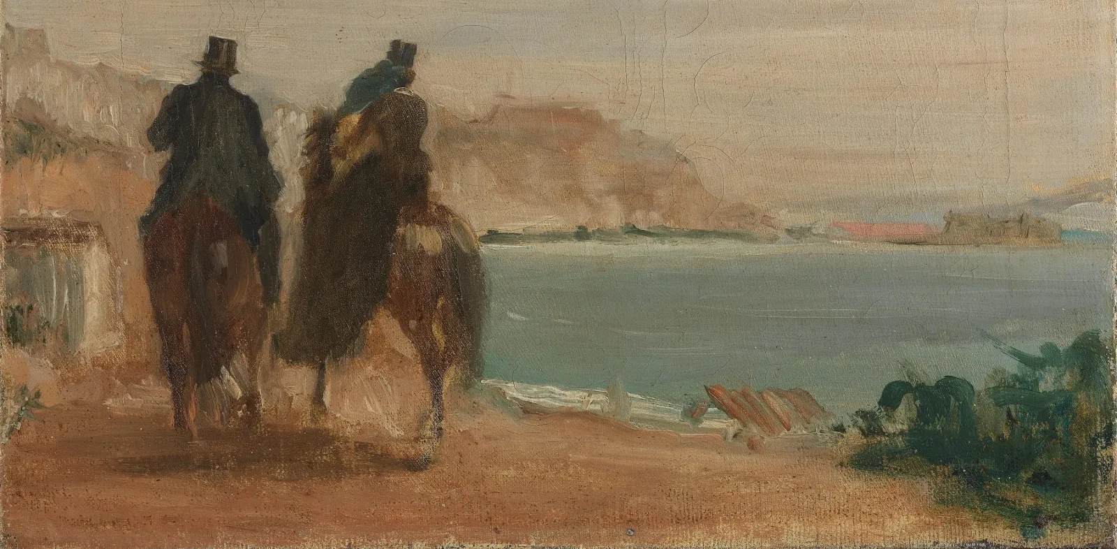 Promenade beside the Sea, Edgar Degas
