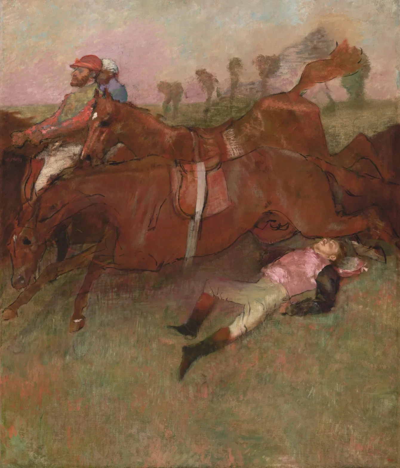 Scene from the Steeplechase: The Fallen Jockey, Edgar Degas