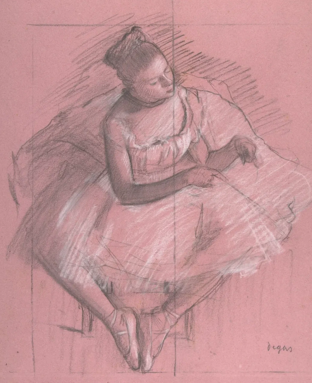 Seated Dancer, Edgar Degas