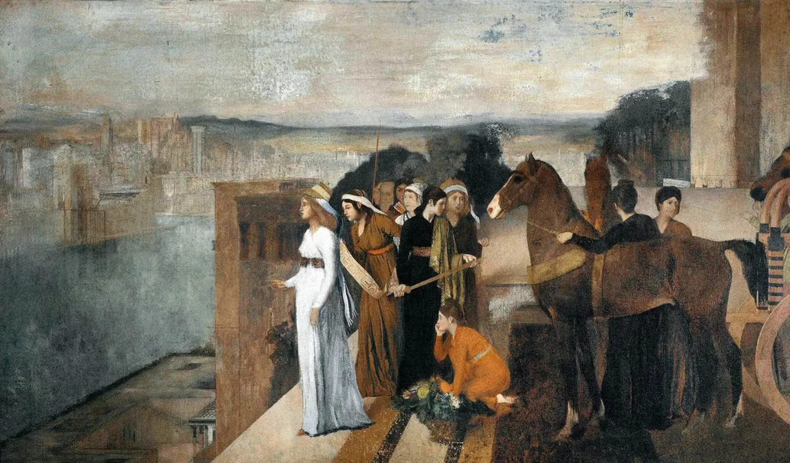 Sémiramis construisant Babylone, Edgar Degas