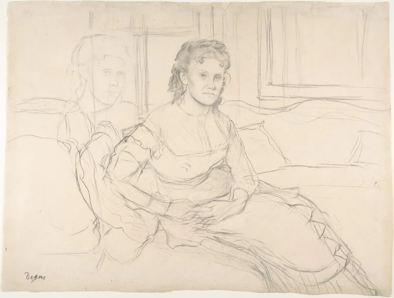 Study for "Madame Théodore Gobillard" (Yves Morisot), Edgar Degas