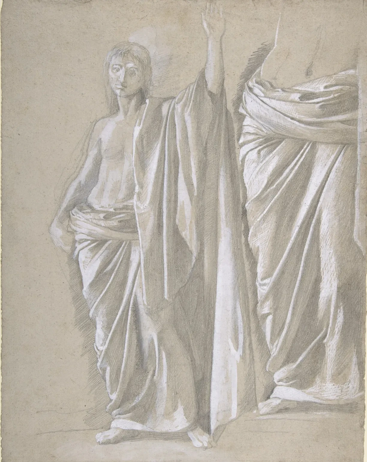 Study of a Draped Figure, Edgar Degas