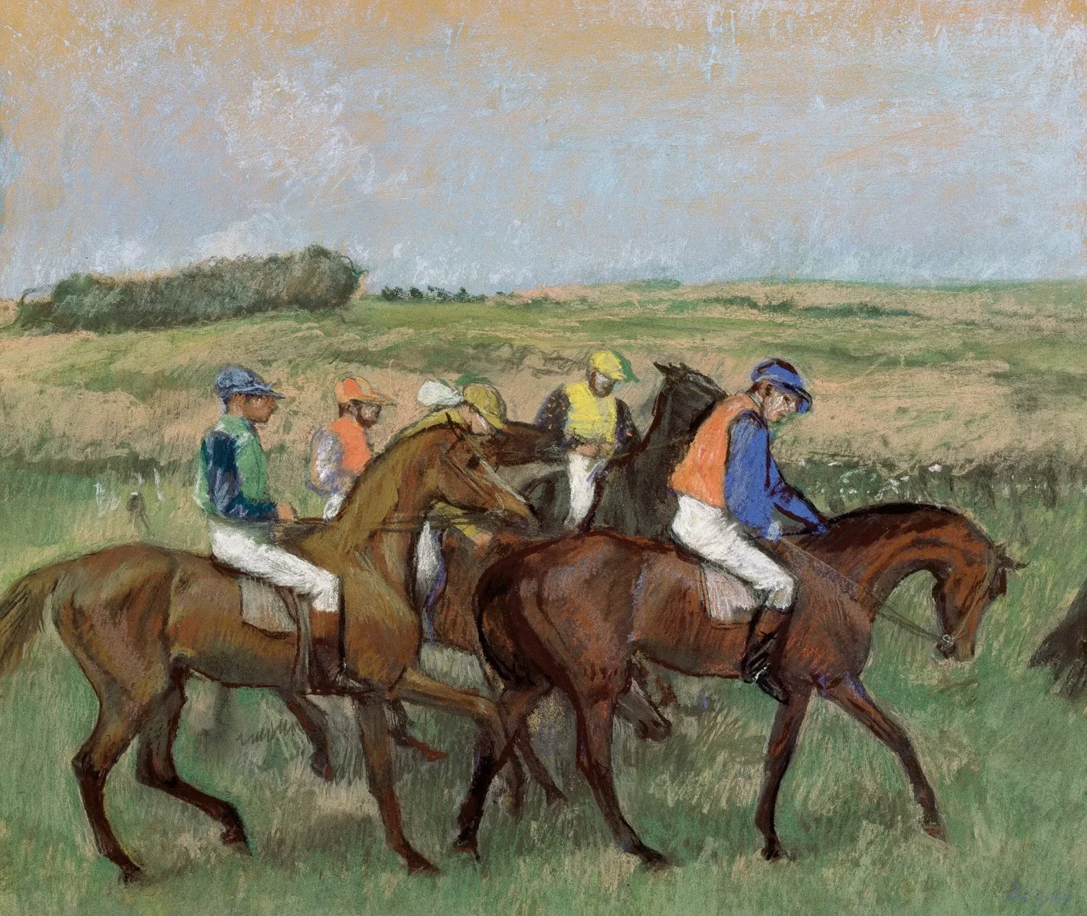 Sur le champ de courses, Edgar Degas