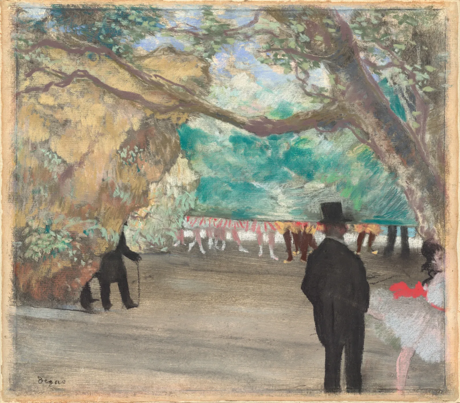 The Curtain, Edgar Degas