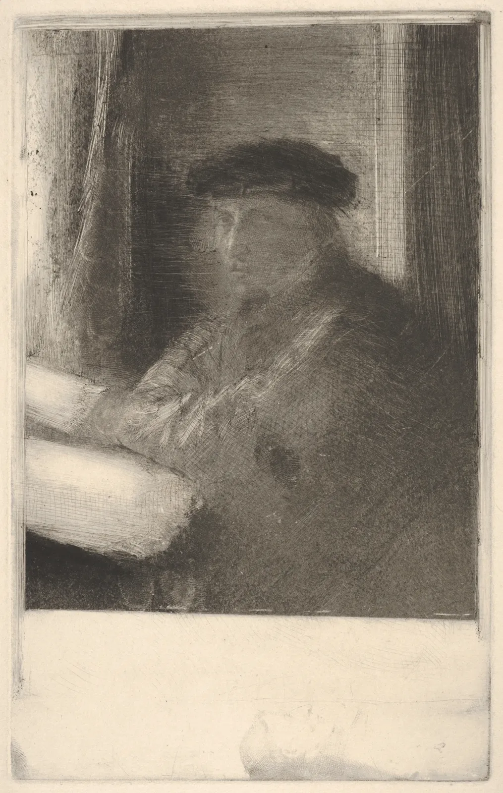 The Engraver Joseph Tourny, Edgar Degas