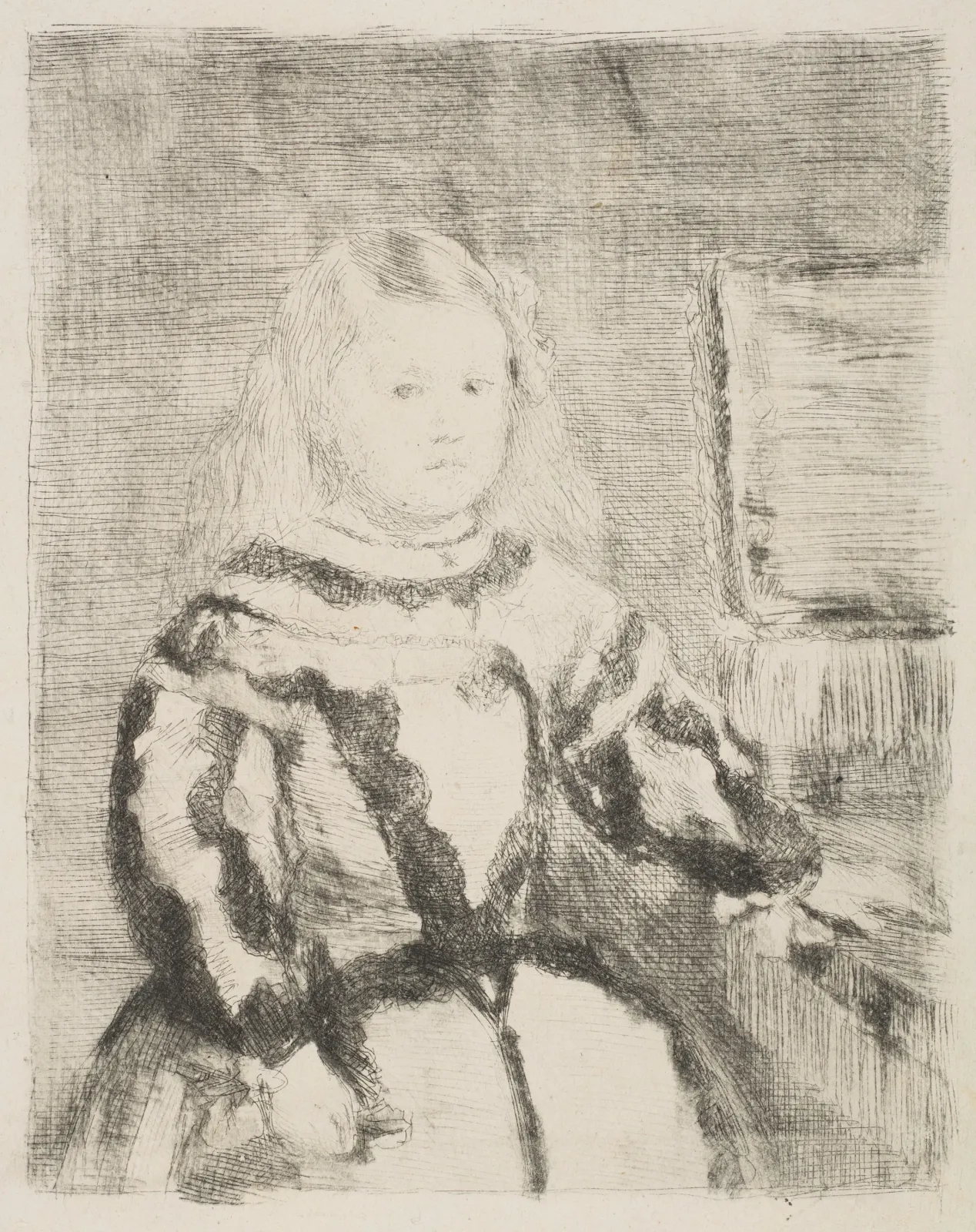 The Infanta Margarita, after Velázquez, Edgar Degas
