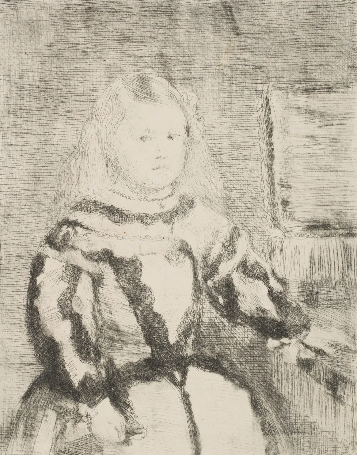 The Infanta Margarita, after Velázquez, Edgar Degas