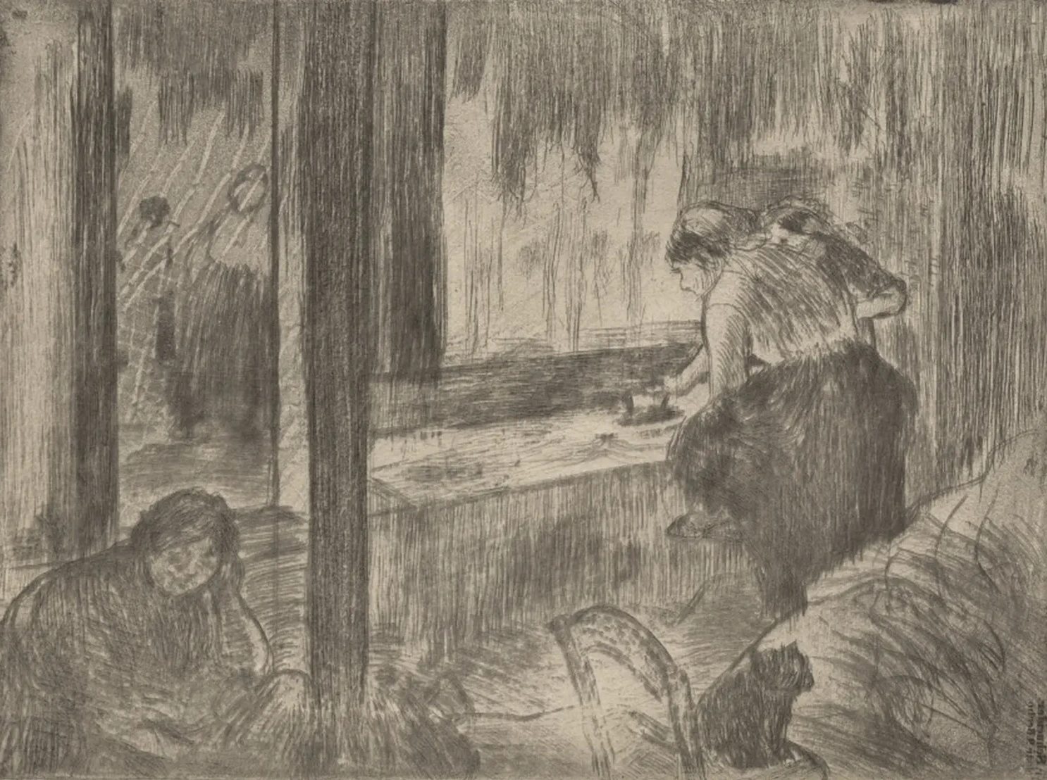 Les Blanchisseuses, Edgar Degas