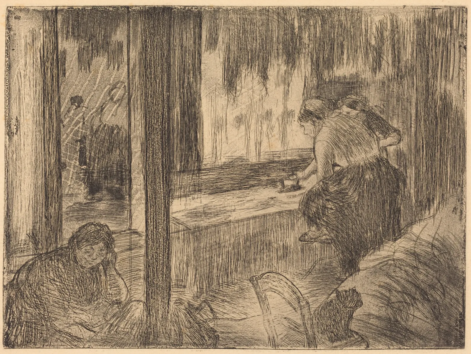 The Laundresses (Les blanchisseuses (La repassage)), Edgar Degas