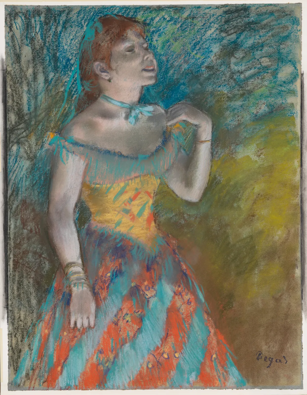 The Singer in Green, Edgar Degas
