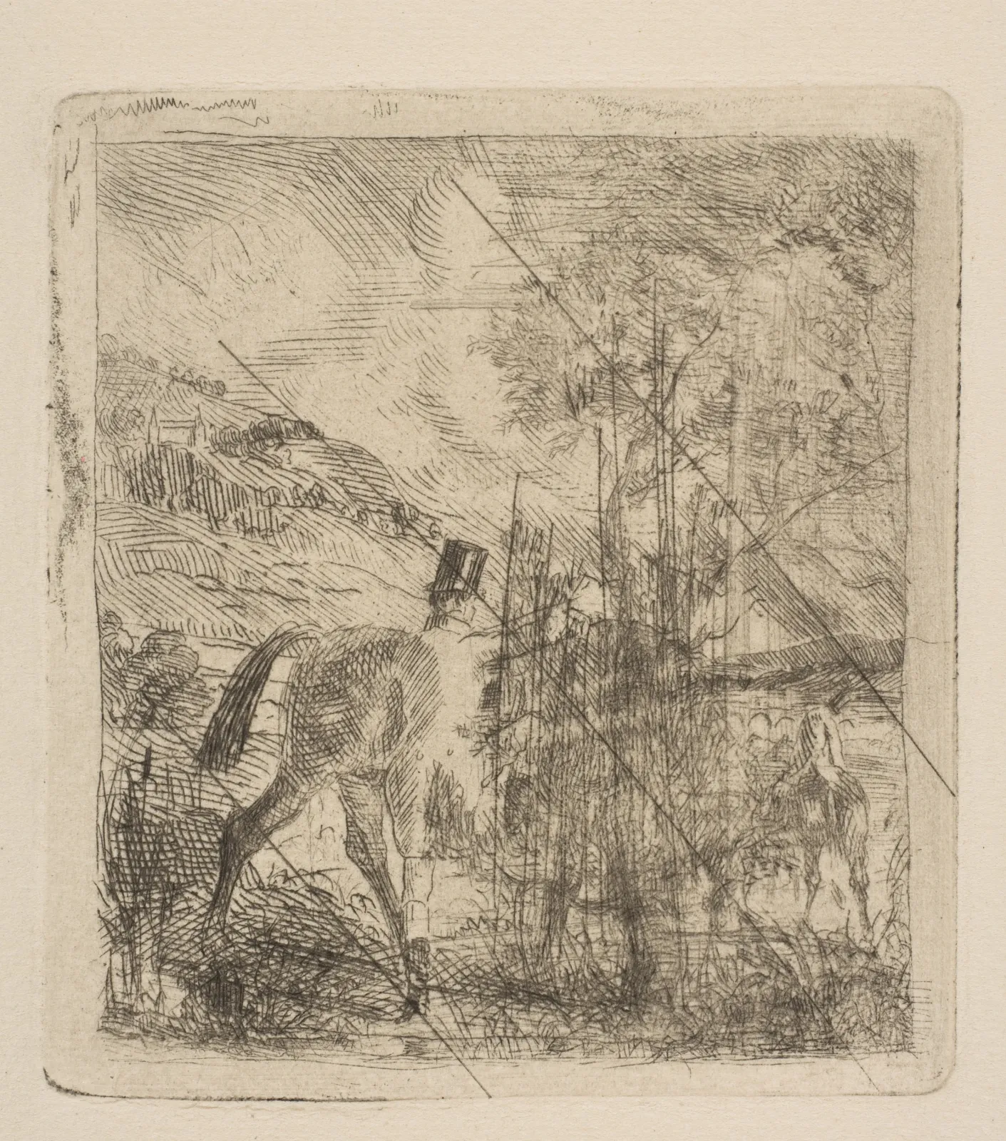 The Sportsman Mounting His Horse, Edgar Degas