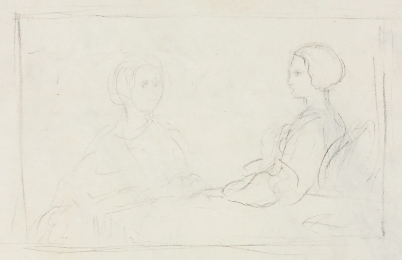 Two Seated Women (verso), Edgar Degas