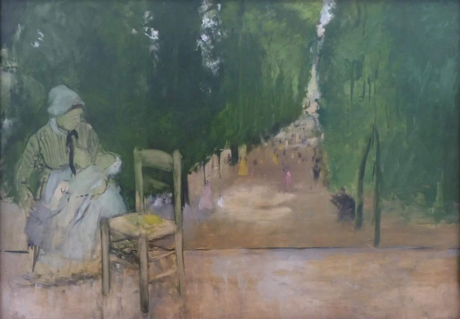 Une nourrice au jardin du Luxembourg, Edgar Degas