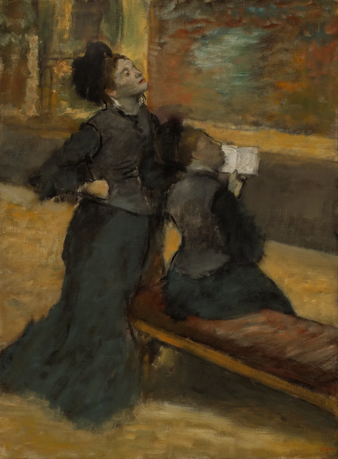 Visit to a Museum, Edgar Degas