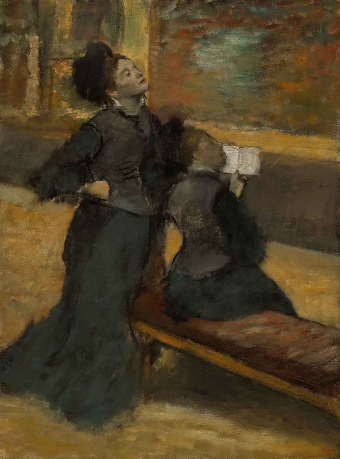 Visit to a Museum, Edgar Degas