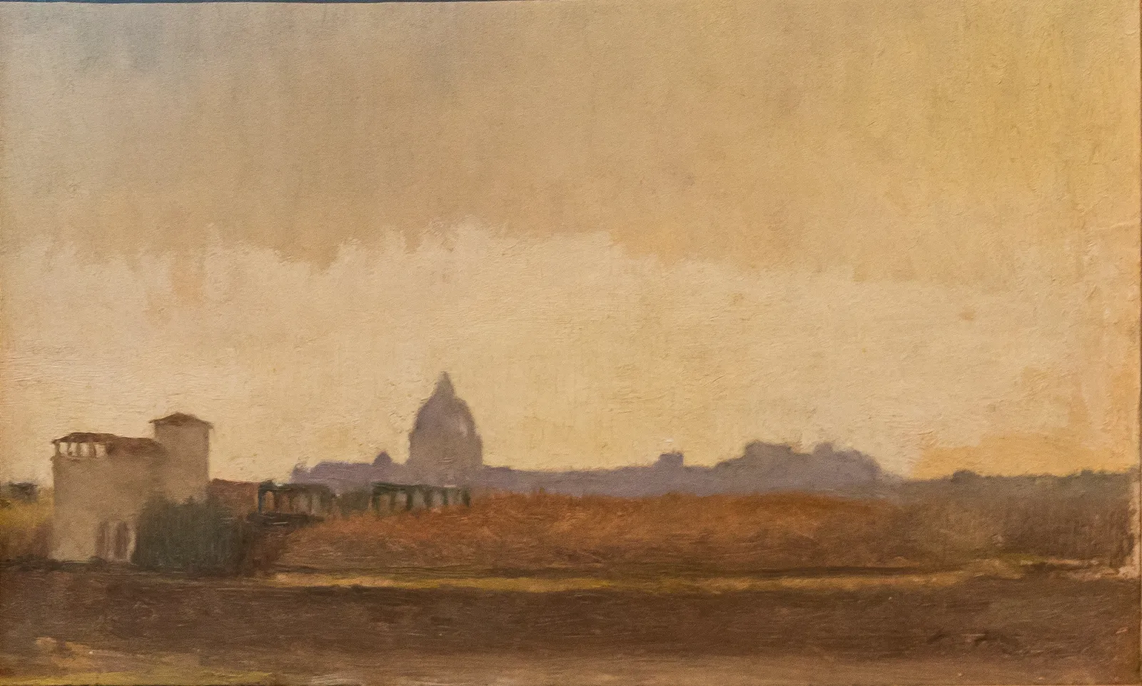 Vue de Rome prise des bords du Tibre, Edgar Degas