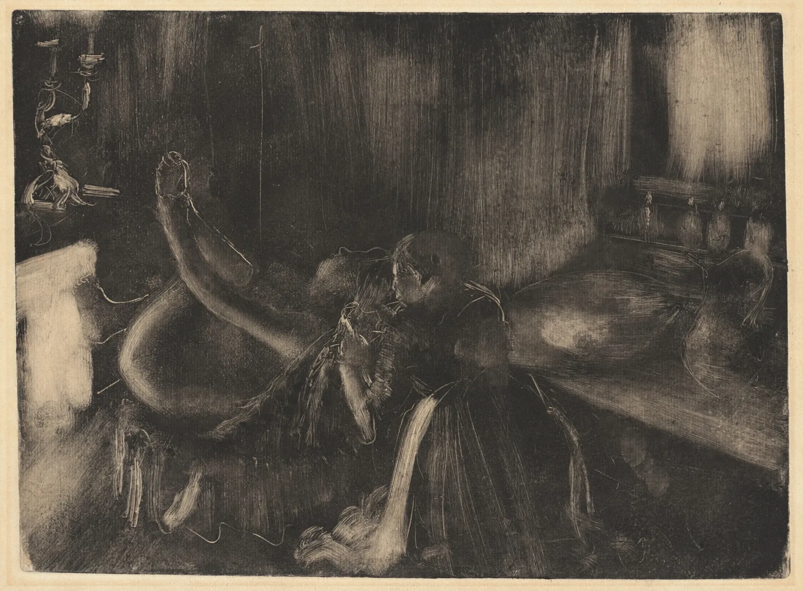 Woman by a Fireplace, Edgar Degas