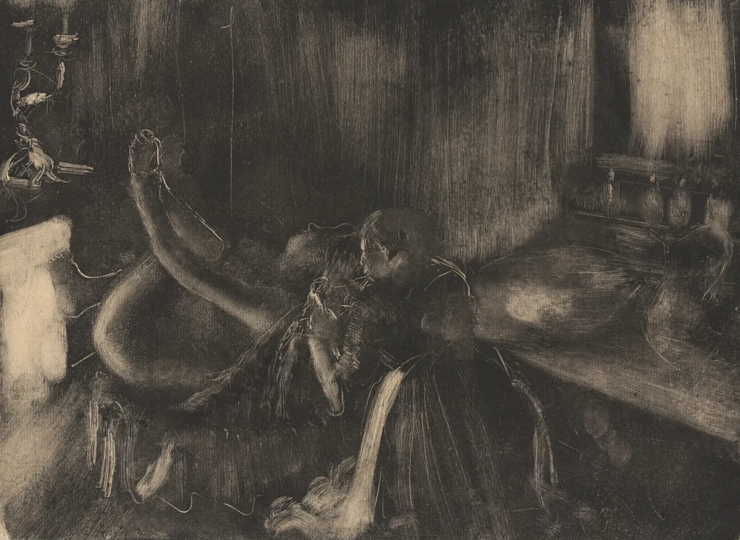 Woman by a Fireplace, Edgar Degas