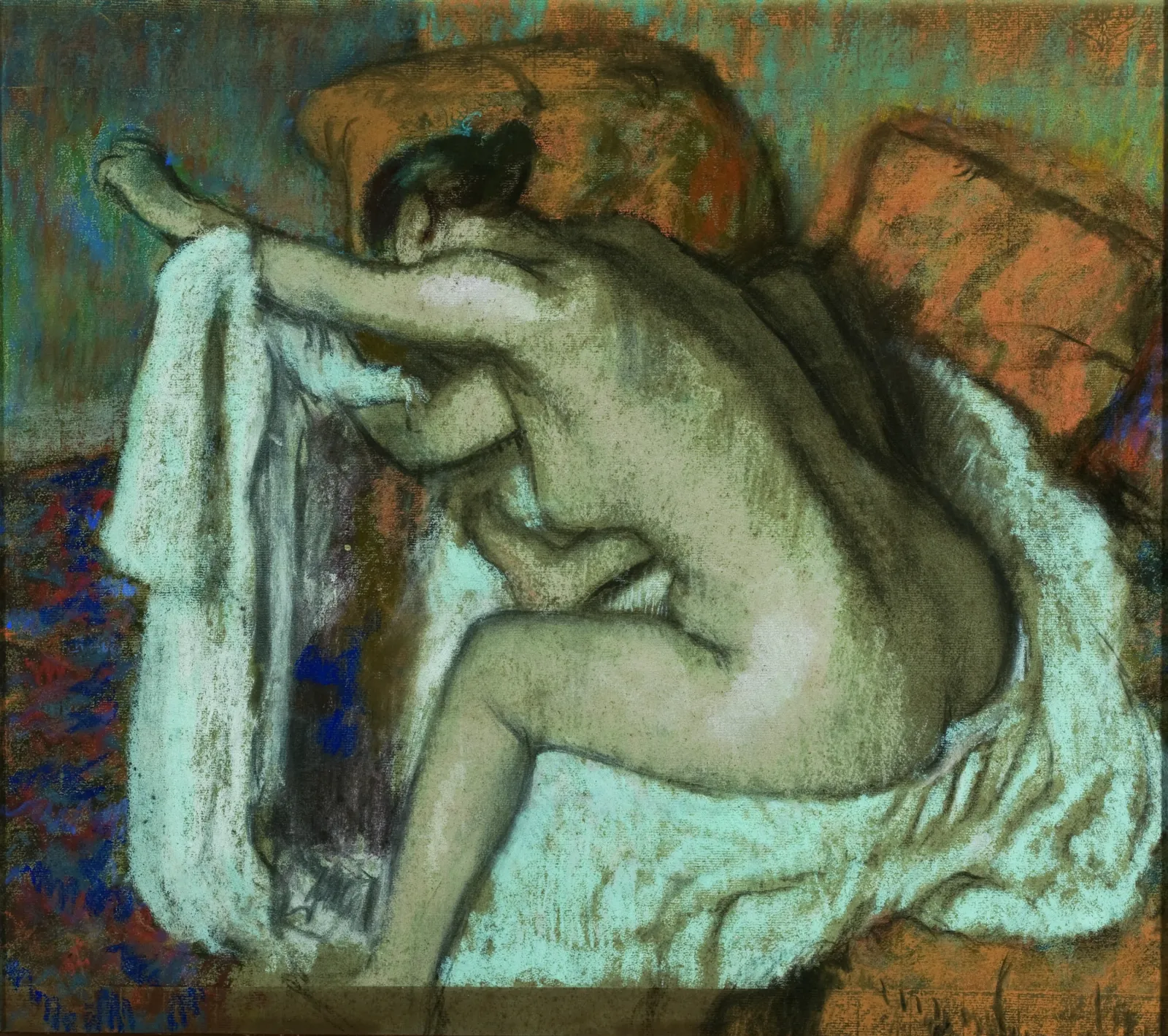 Woman drying her left arm, Edgar Degas