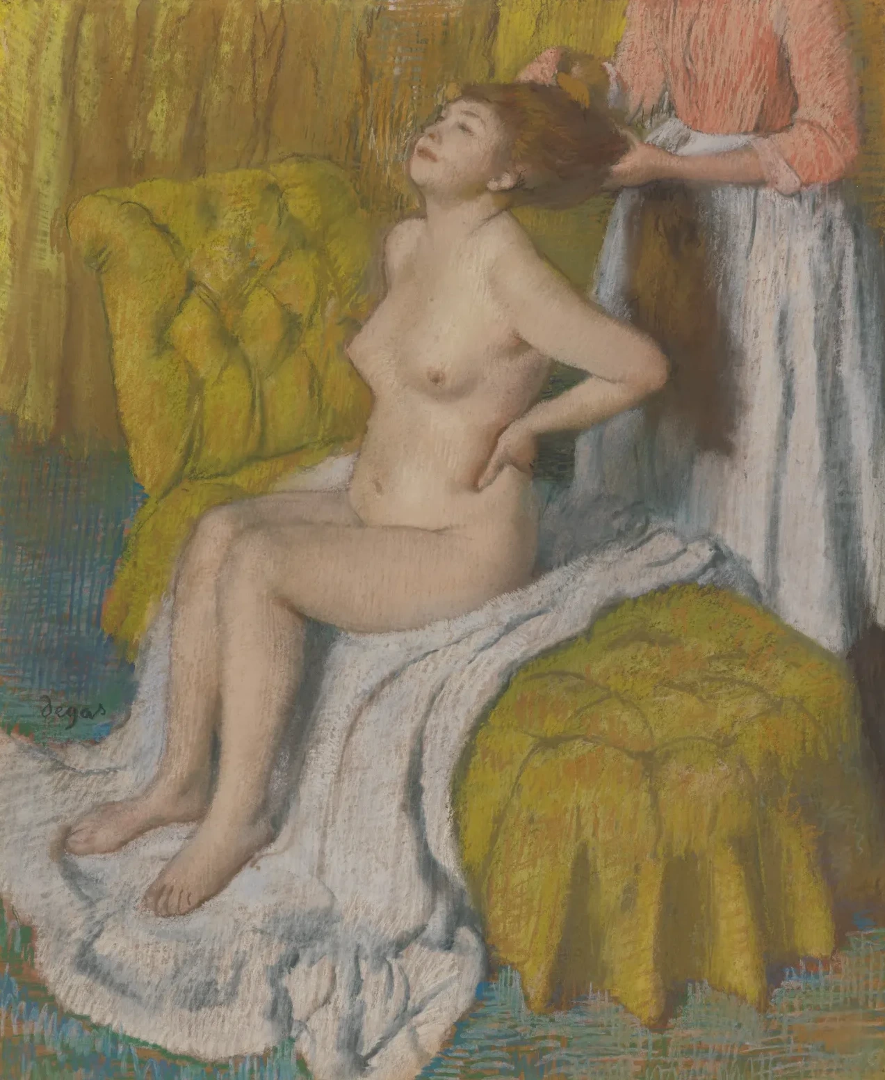 Woman Having Her Hair Combed, Edgar Degas