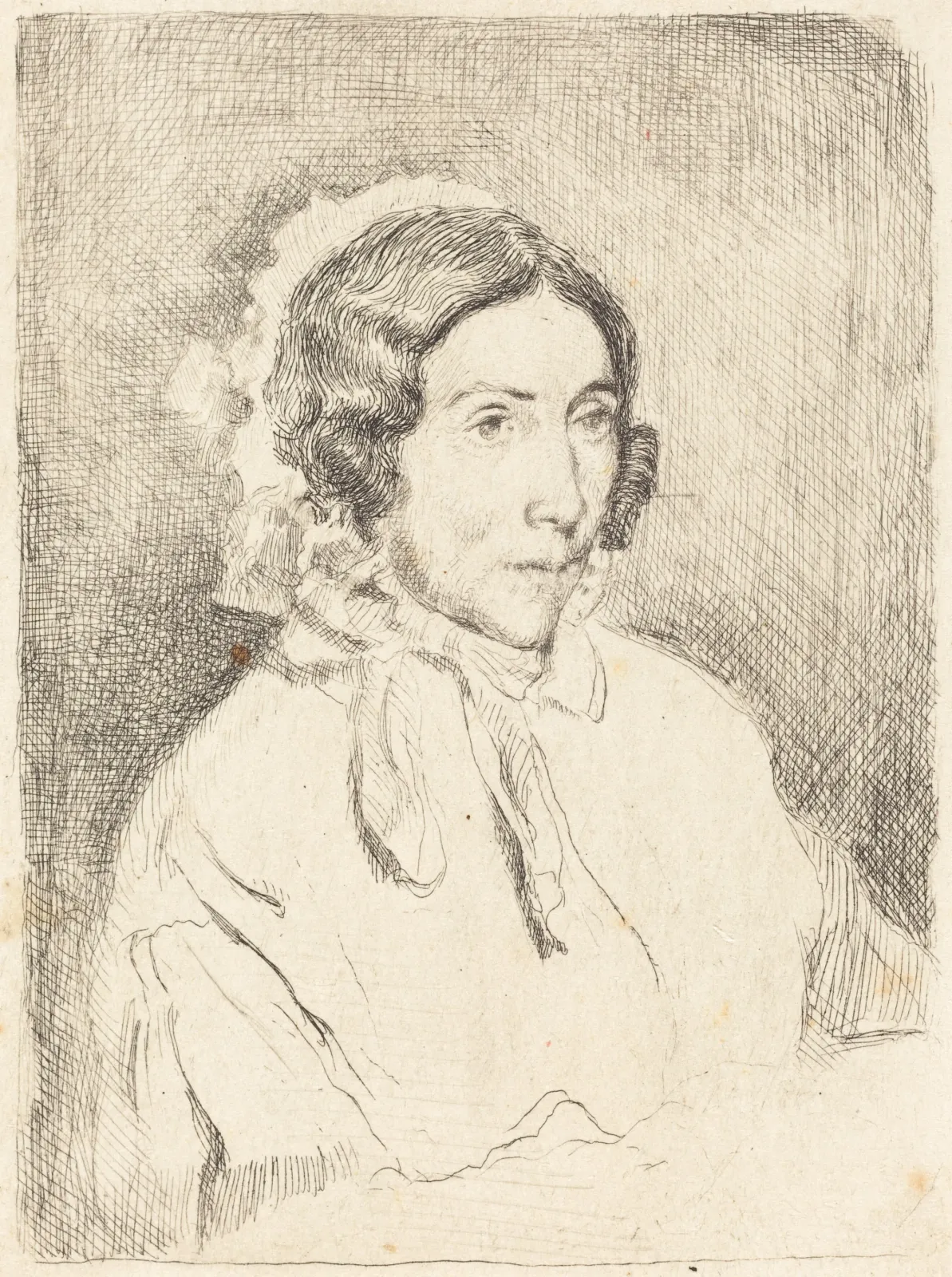 Woman in a Ruffled Cap (Dame agée), Edgar Degas