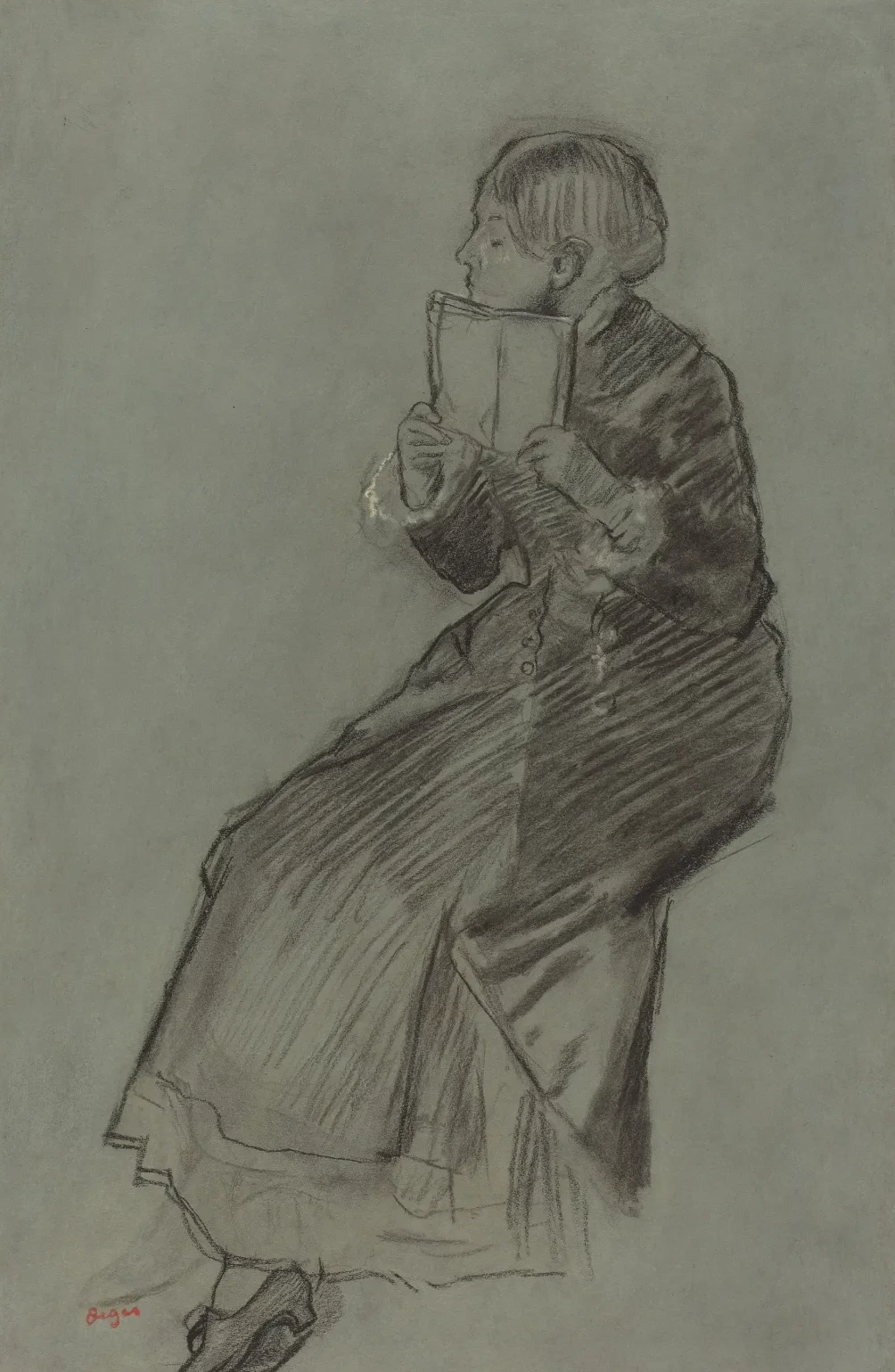 Woman Reading a Book, Edgar Degas
