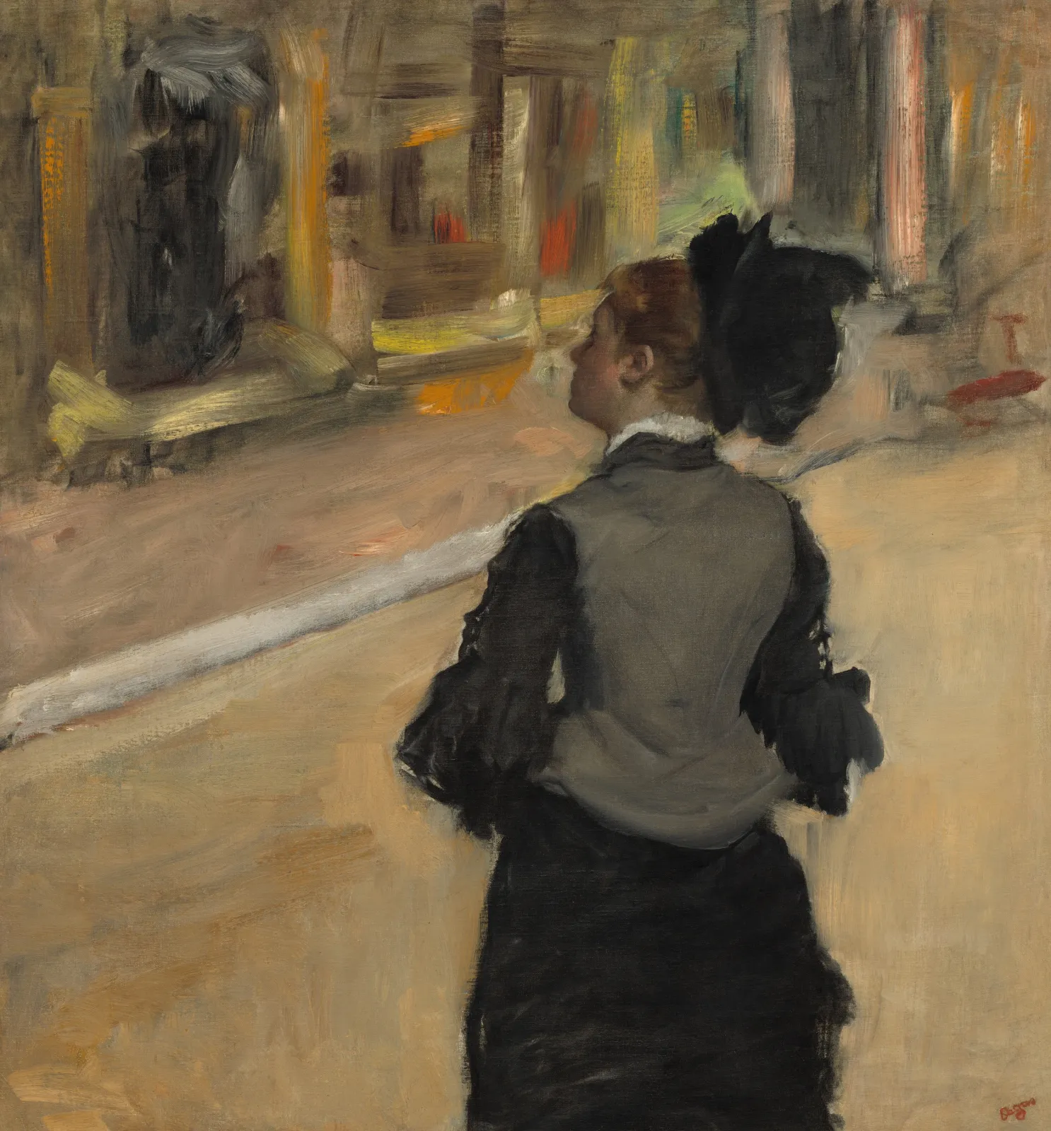 Woman Viewed from Behind (Visit to a Museum), Edgar Degas