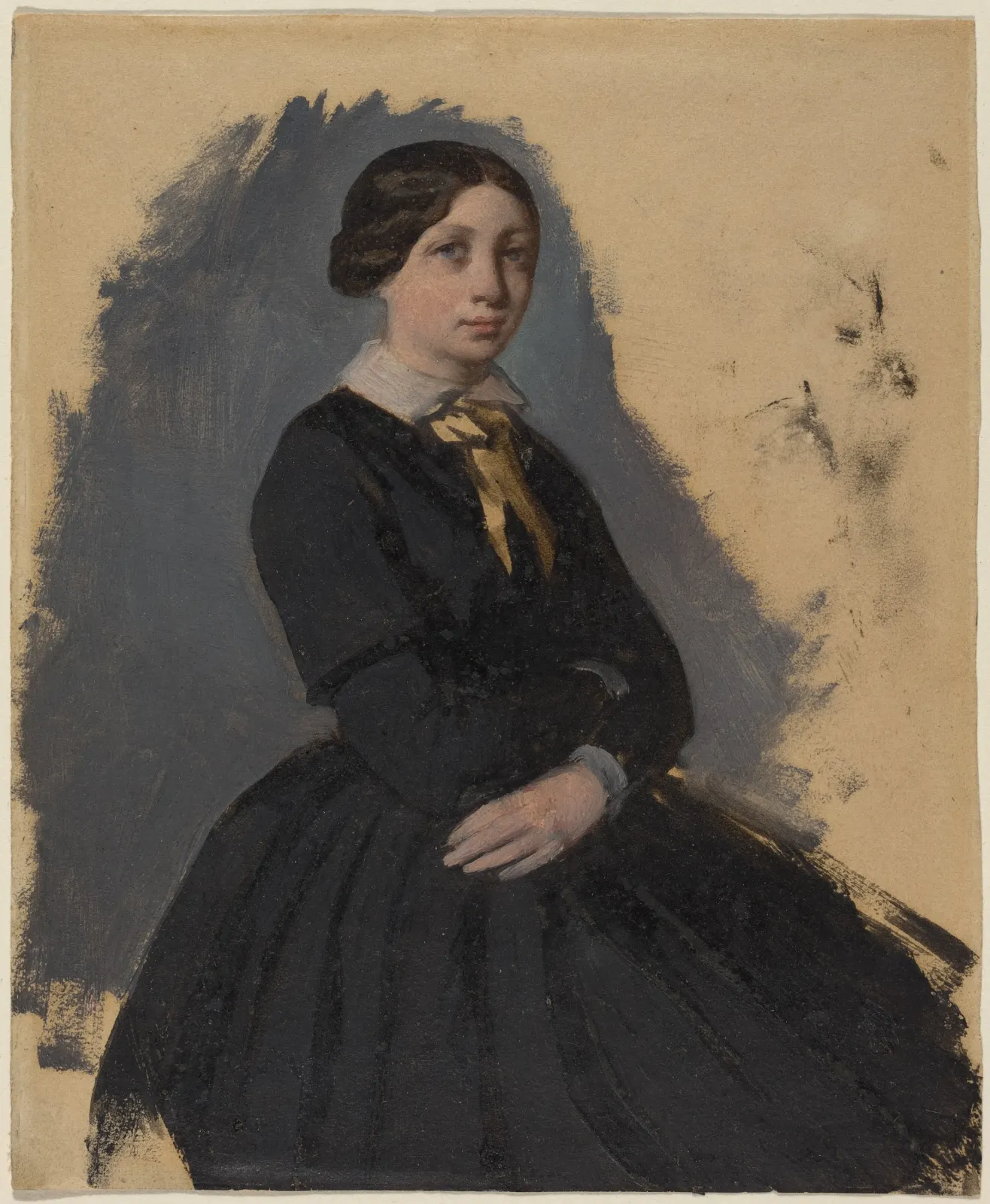 Young Woman in Black, Edgar Degas