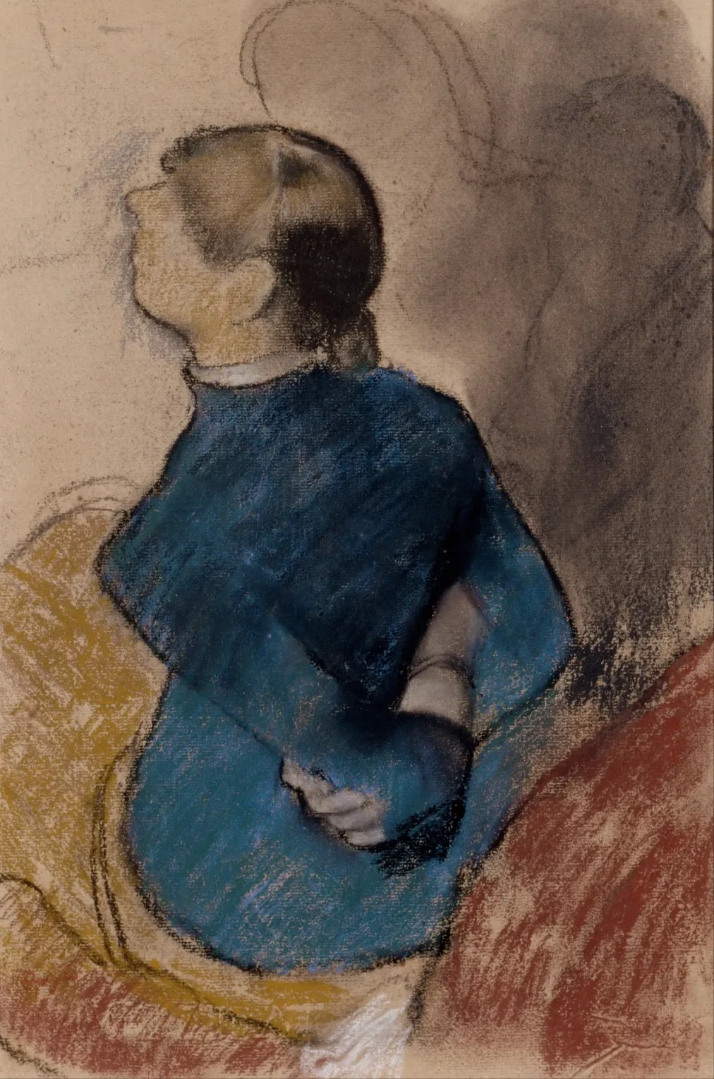 Young Woman in Blue, Edgar Degas