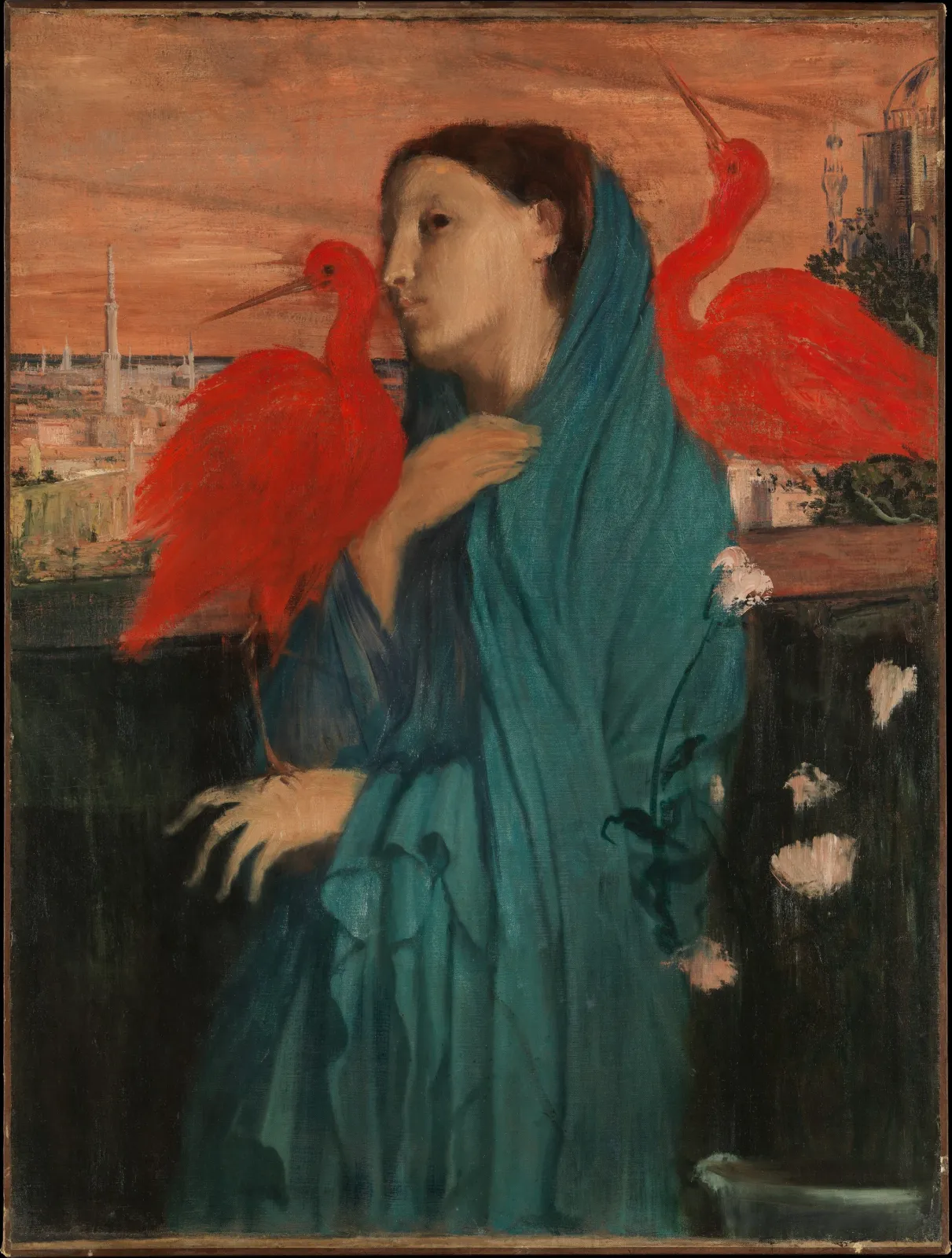 Young Woman with Ibis, Edgar Degas