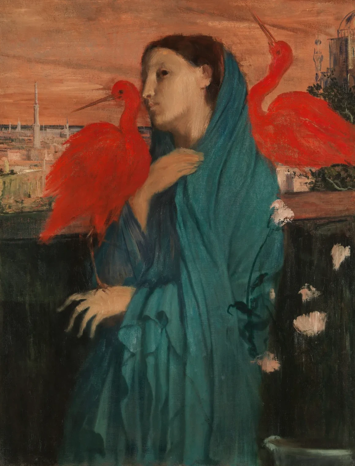 Young Woman with Ibis, Edgar Degas
