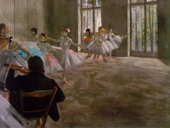 L’école de danse. La répétition