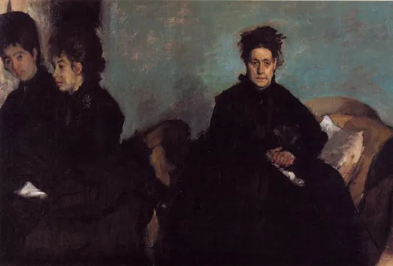 La Duchesse de Montejasi avec ses filles, Elena et Camilla