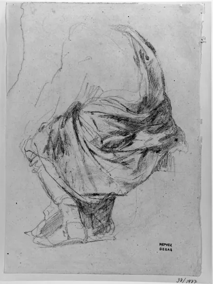 Studie efter antik sittande figur