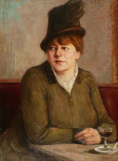 Woman in a Café
