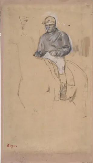 A Jockey on His Horse