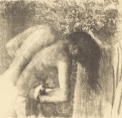 After the Bath (La sortie du bain (Grand planche))