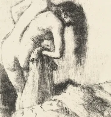 After the Bath (La sortie du bain (Petite planche))